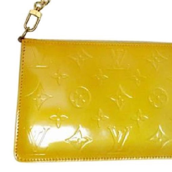 Louis Vuitton Vernis Yellow Monogram Pochette - Picture 3 of 3